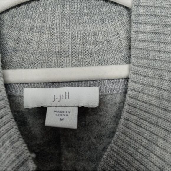J. Jill merino woll button down cardigan size medium - Picture 5 of 8